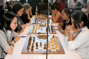 A magyar női csapat a 2008-as drezdai sakkolimpián